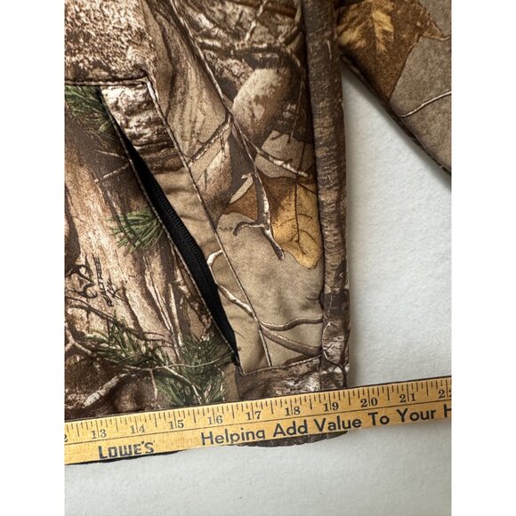 Berne Outdoor Realtree Camo Hooded Jacket XL Youth Fleece Lined - Picture 15 of 15